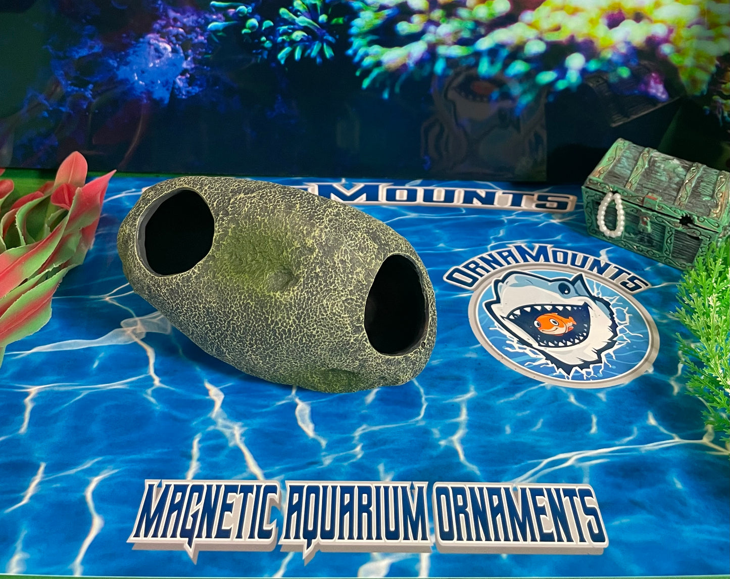 Rock Cave Magnetic Aquarium Ornament | OrnaMounts™