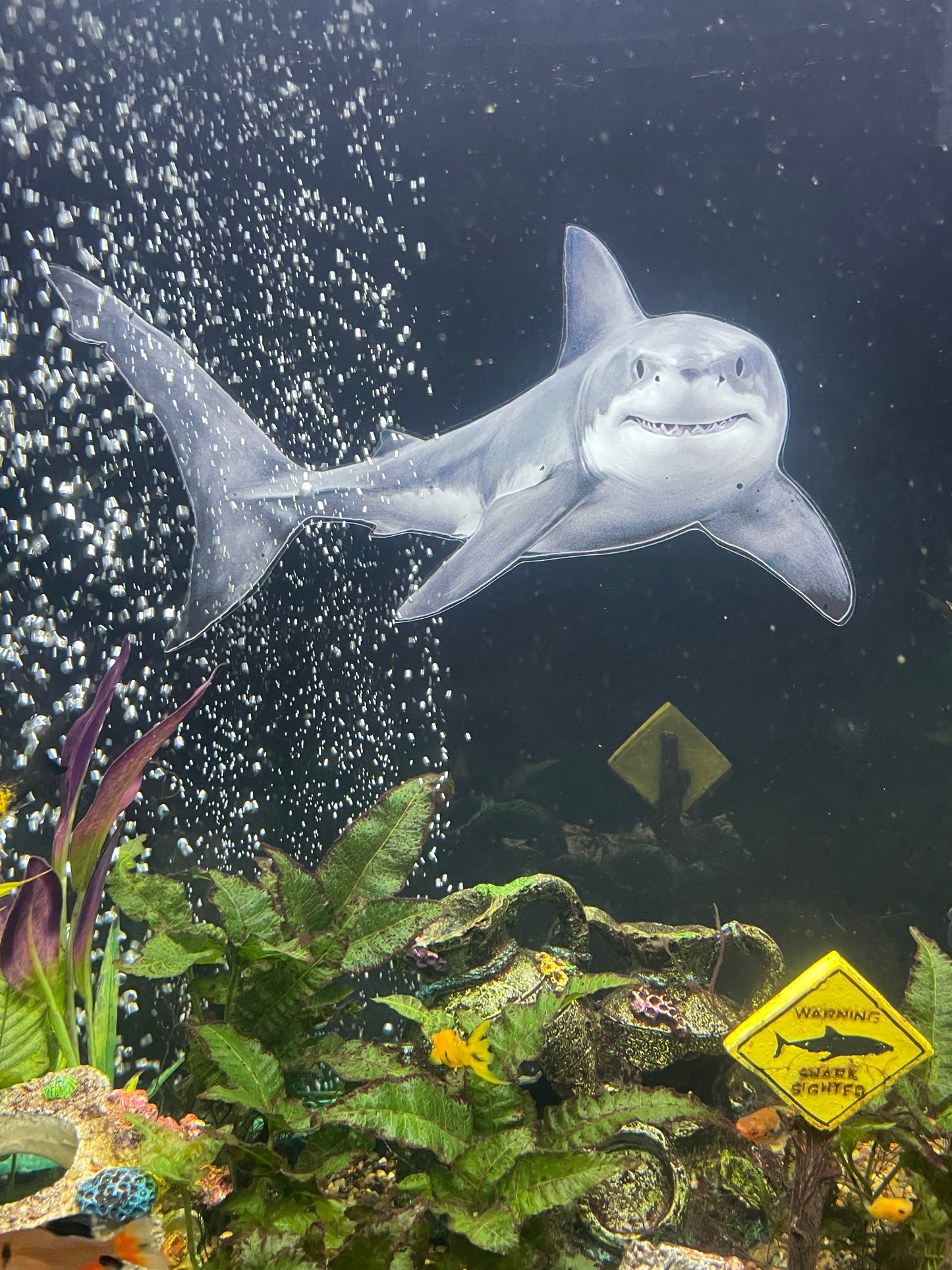 OrnaMounts® 3D Great White Shark Background Decal